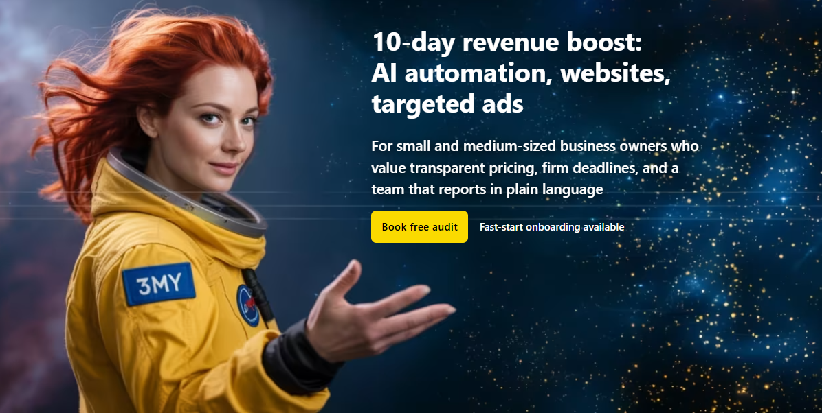 AI Automation Landing Page for SMBs